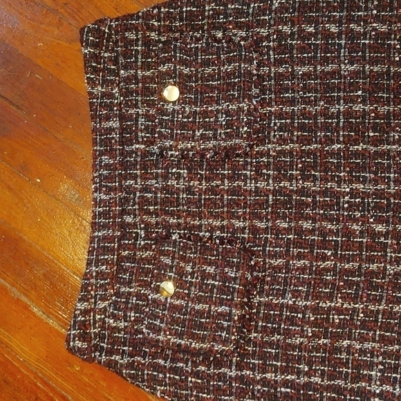 LOFT Petites Purple Tweed Pencil Skirt Sz 6P - Picture 2 of 8